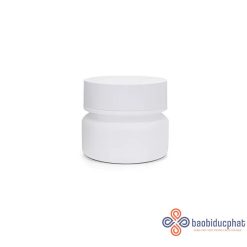 Hũ kem thủy tinh tròn thủy tinh màu trắng 50g