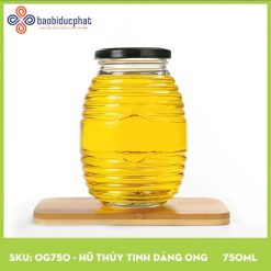 Hũ thủy tinh dáng con ong 700ml