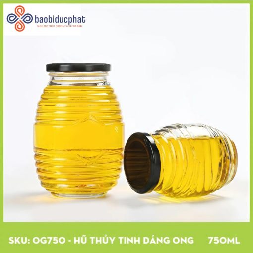 Hũ thủy tinh dáng con ong 700ml