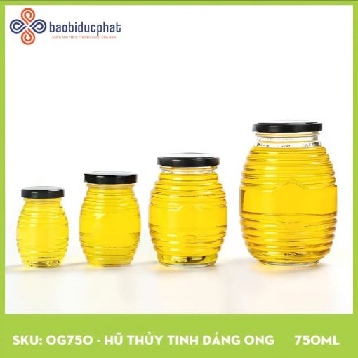 Hũ thủy tinh dáng con ong 700ml