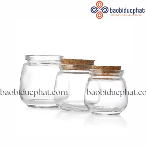 Hũ thủy tinh đựng bánh pudding trong suốt 100l 200ml 300ml