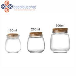 Hũ thủy tinh đựng bánh pudding trong suốt 100l 200ml 300ml