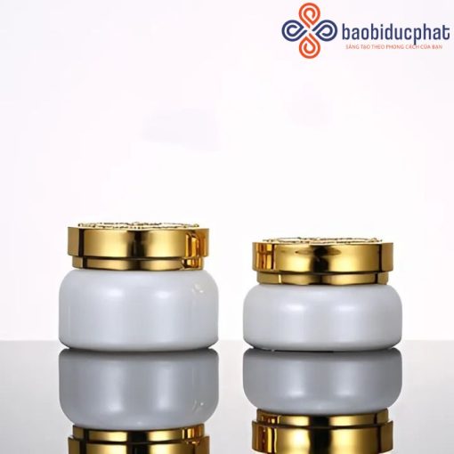 Hũ thủy tinh đựng kem dưỡng da màu đỏ/ xanh lá/ mờ/ xám 30g 50g