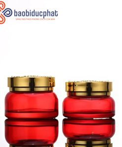 Hũ thủy tinh đựng kem dưỡng da màu đỏ/ xanh lá/ mờ/ xám 30g 50g