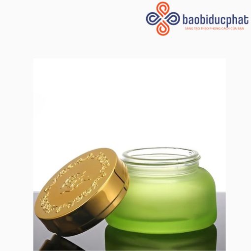 Hũ thủy tinh đựng kem dưỡng da màu đỏ/ xanh lá/ mờ/ xám 30g 50g