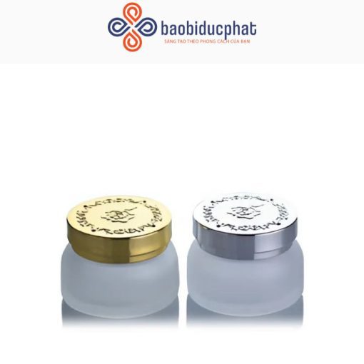 Hũ thủy tinh đựng kem dưỡng da màu đỏ/ xanh lá/ mờ/ xám 30g 50g