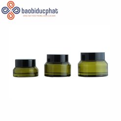Hũ thủy tinh đựng mỹ phẩm màu xanh nhiều dung tích