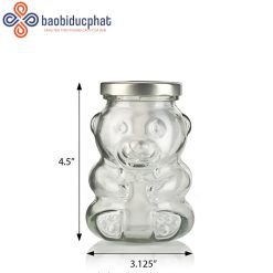 Hũ thủy tinh hình gấu mật ong 270ml