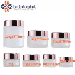 Hũ thủy tinh mỹ phẩm cao cấp nhiều dung tích
