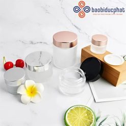 Hũ thủy tinh mỹ phẩm cao cấp nhiều dung tích