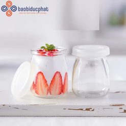 Hũ thủy tinh nhỏ đựng sữa chua trong suốt 100ml 150ml 200ml