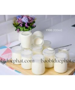 Hũ thủy tinh nhỏ đựng sữa chua trong suốt 100ml 150ml 200ml