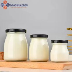 Hũ thủy tinh trong suốt đựng mứt pudding 60ml 170ml 210ml