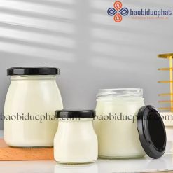 Hũ thủy tinh trong suốt đựng mứt pudding 60ml 170ml 210ml