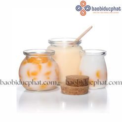 Hũ thủy tinh trong suốt đựng sữa chua 120ml 200ml