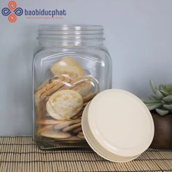 Hũ thủy tinh trong suốt hình trái tim đựng sữa chua 200ml