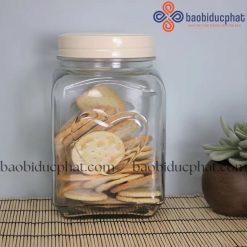 Hũ thủy tinh trong suốt hình trái tim đựng sữa chua 200ml