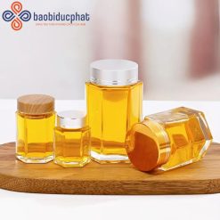 Hũ thủy tinh vuông cao cấp đựng mứt 250ml 500ml