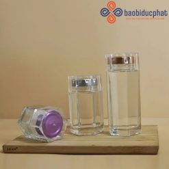 Lọ thủy tinh đựng mứt mật ong nắp vặn kim loại nhiều dung tích