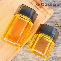 Lọ thủy tinh lục giác có nắp nhựa đựng mật ong 300ml 500ml