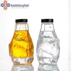 Lọ thủy tinh thiết kế độc đáo đựng mật ong 350ml