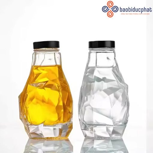 Lọ thủy tinh thiết kế độc đáo đựng mật ong 350ml