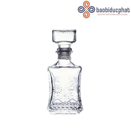 Bình thủy tinh đựng rượu cao cấp dáng đẹp 750ml