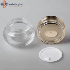 Bộ mỹ phẩm thủy tinh cao cấp màu hồng trong suốt