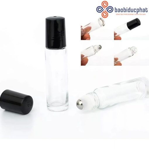 Chai chiết thủy tinh bi lăn đựng tinh dầu 5ml 10ml