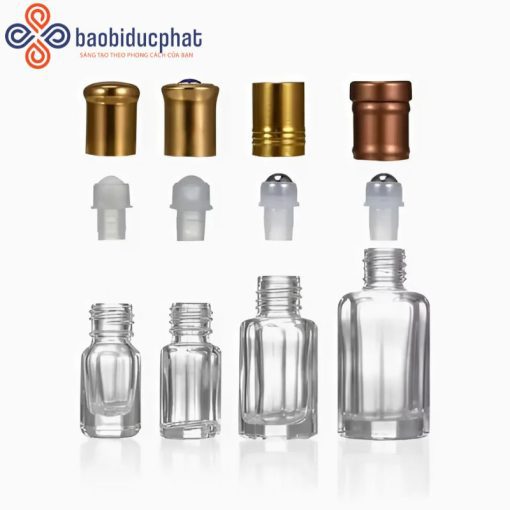 Chai lăn tinh dầu hình bát giác sang trọng 3ml 6ml 9ml 12ml