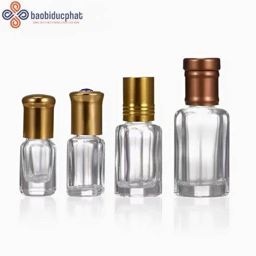 Chai lăn tinh dầu hình bát giác sang trọng 3ml 6ml 9ml 12ml