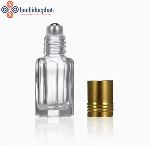 Chai lăn tinh dầu hình bát giác sang trọng 3ml 6ml 9ml 12ml