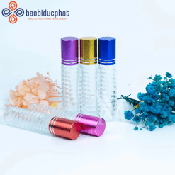 Chai lọ đựng tinh dầu 5ml chai xoắn dạng lăn bi nhựa