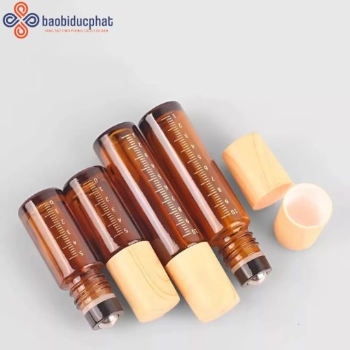 Chai thủy tinh đựng tinh dầu đầu bi lăn 5ml 10ml