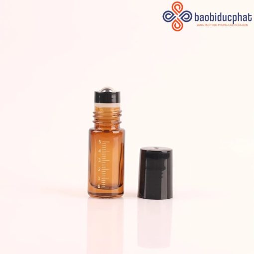 Chai thủy tinh đựng tinh dầu đầu bi lăn 5ml 10ml