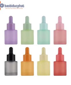 Chai thủy tinh đựng tinh dầu vai phẳng màu gradient 20ml