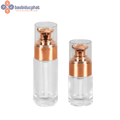 Chai thủy tinh kem nền dạng lỏng 15ml 30ml