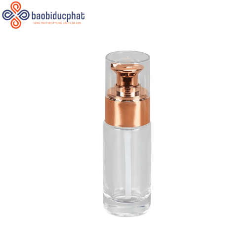 Chai thủy tinh kem nền dạng lỏng 15ml 30ml