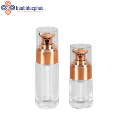 Chai thủy tinh kem nền dạng lỏng 15ml 30ml