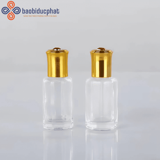 Chai thủy tinh lăn đựng nước hoa trong suốt 3-12ml