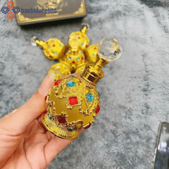 Chai thủy tinh nước hoa Dubai hình vương miện 15ml