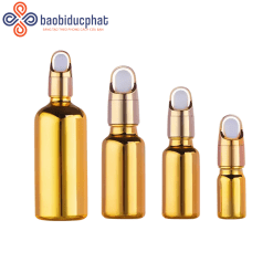 Chai tinh dầu cao cấp mạ vàng kèm ống nhỏ giọt 5-30ml