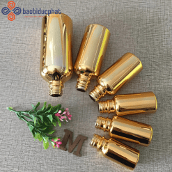 Chai tinh dầu cao cấp mạ vàng kèm ống nhỏ giọt 5-30ml