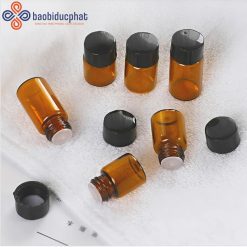 Lọ chiết tinh dầu thủy tinh màu hổ phách 1ml 2ml 3ml
