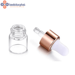 Lọ thủy tinh tinh dầu trong suốt mini nhỏ giọt 1ml