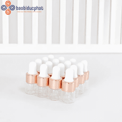 Lọ thủy tinh tinh dầu trong suốt mini nhỏ giọt 1ml