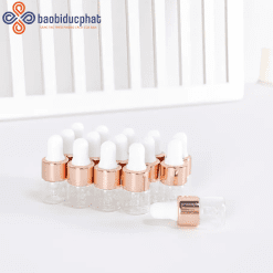 Lọ thủy tinh tinh dầu trong suốt mini nhỏ giọt 1ml