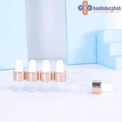 Lọ thủy tinh tinh dầu trong suốt mini nhỏ giọt 1ml