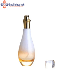 Chai xịt thủy tinh màu trắng cam 150ml